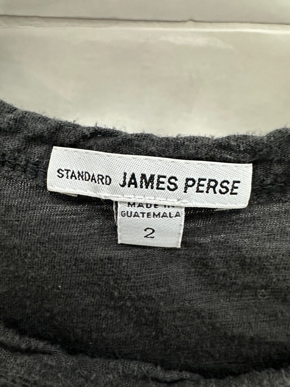 James Perse Charcoal Short-Sleeve Crewneck Tee - Picture 2 of 3